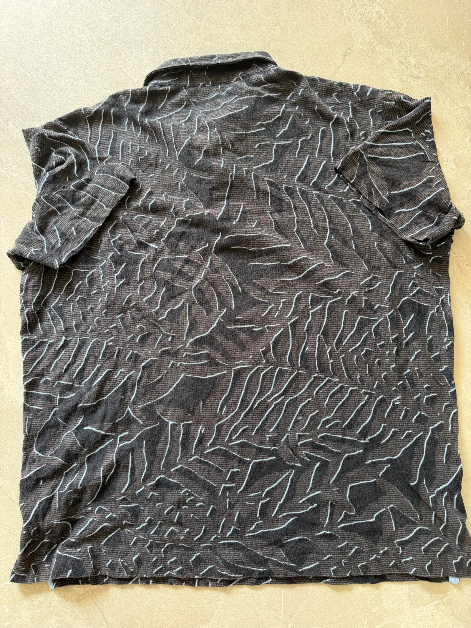 Polo Nautica estampado follaje gris/negro - Talla L – photo 4